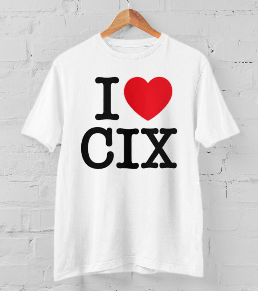 I Love CIX Fan Merchandise With Heart T-Shirt