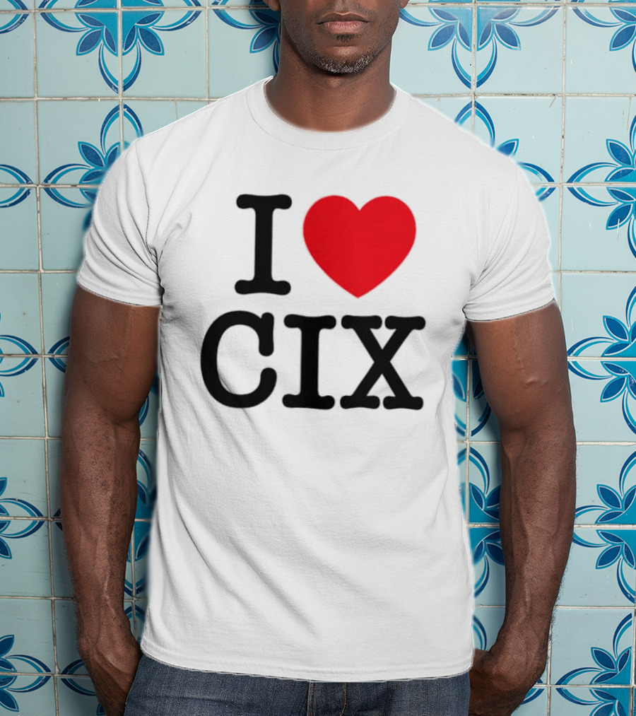 I Love CIX Fan Merchandise With Heart T-Shirt
