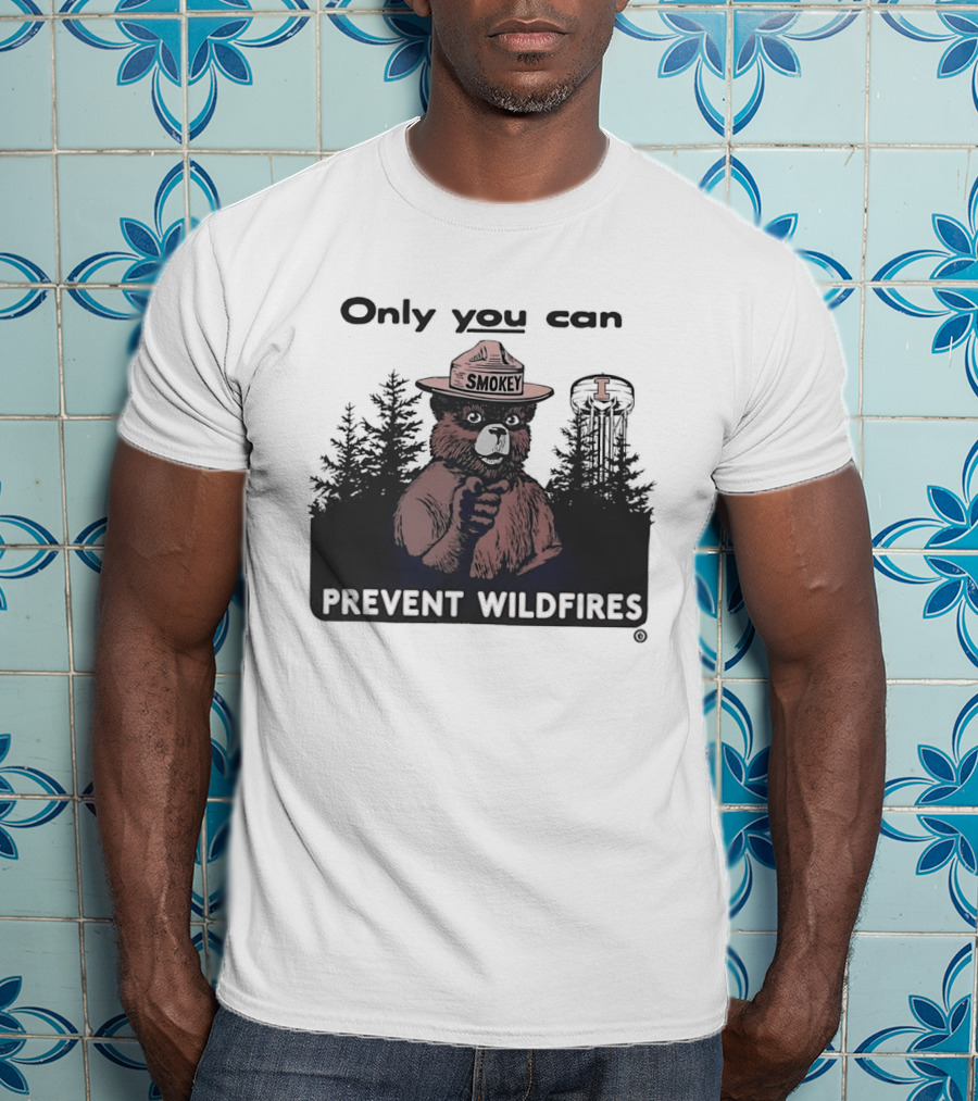 Smokey Bear Idaho Vandals Only You Can Prevent Wildfires T-Shirt