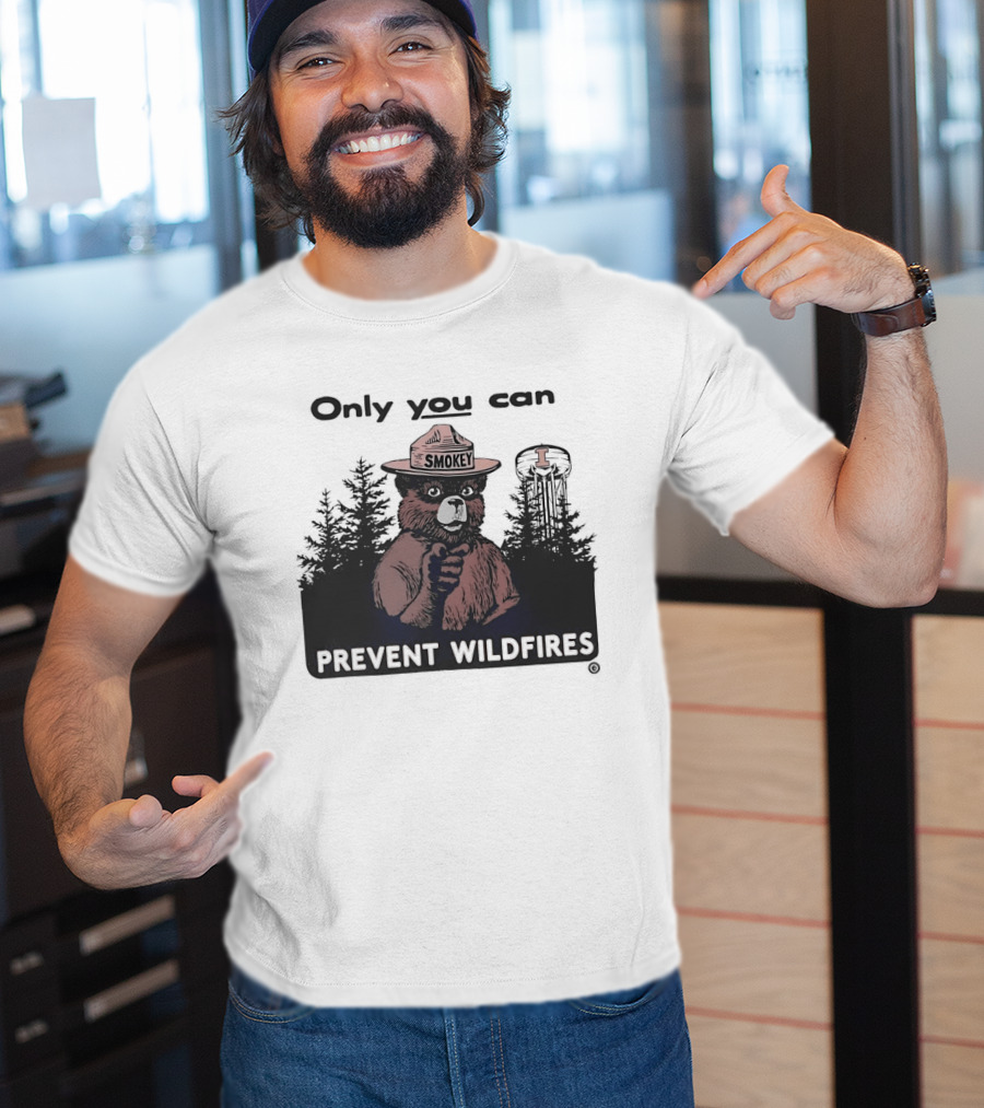 Smokey Bear Idaho Vandals Only You Can Prevent Wildfires T-Shirt