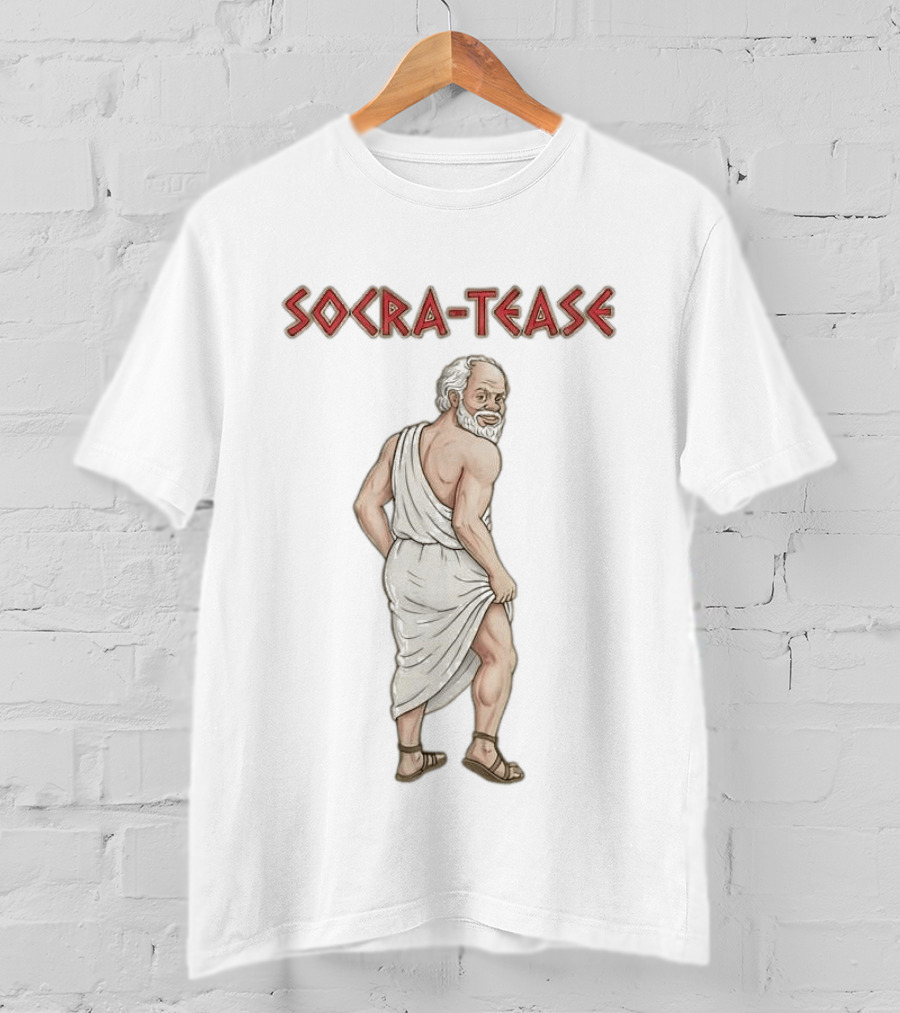 Socrates Tease Philosopher Humor Classic Greek T-Shirt