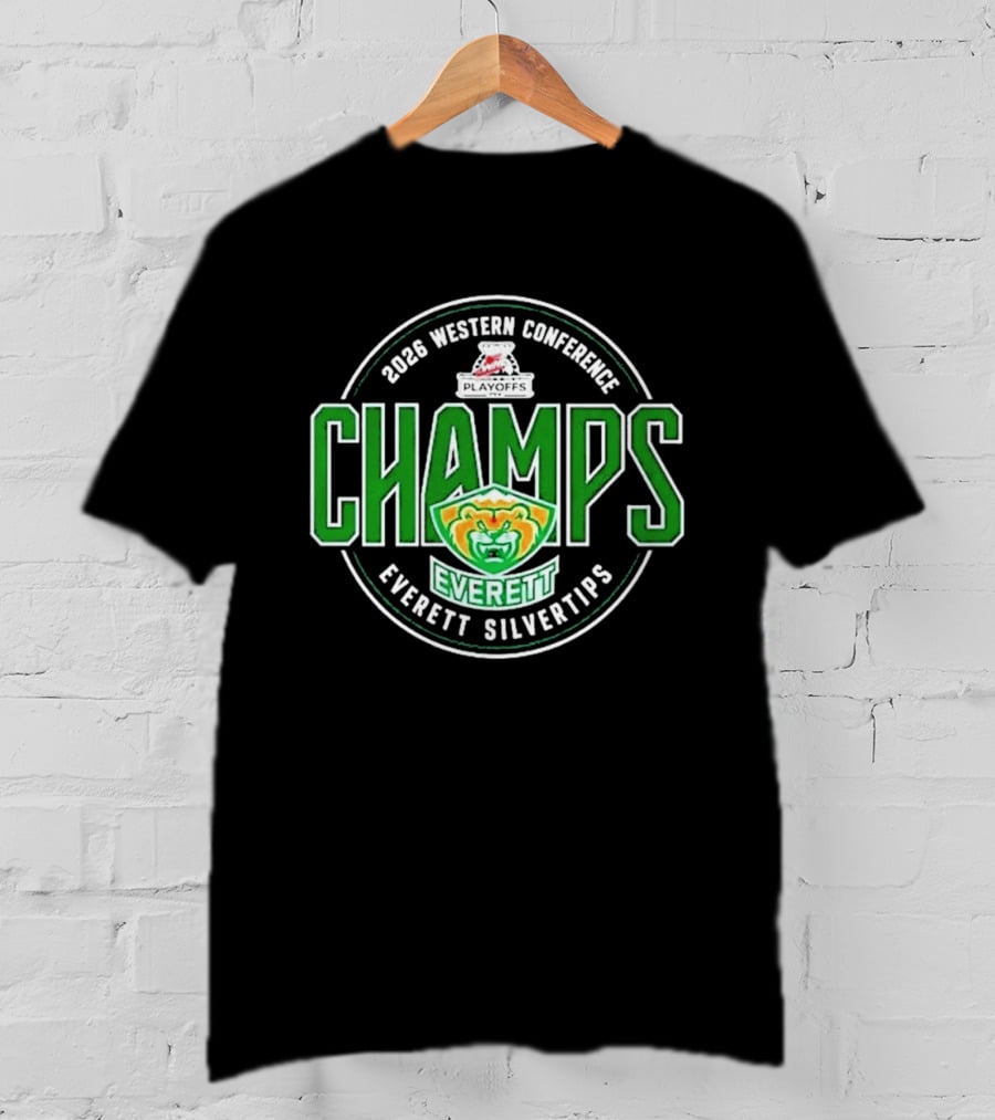 2026 Western Conference Champs Everett Silvertips T-Shirt