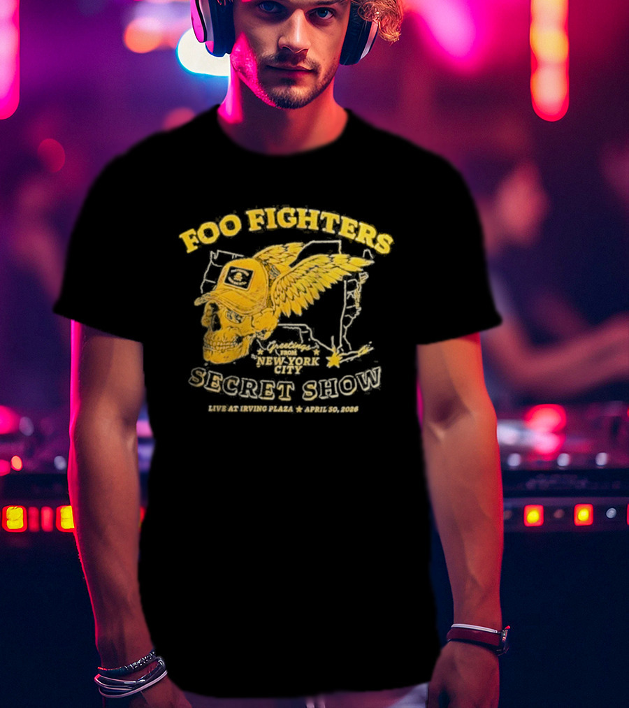 Foo Fighters Secret Show New York City Live At Irving Plaza April 30 2026 T-Shirt