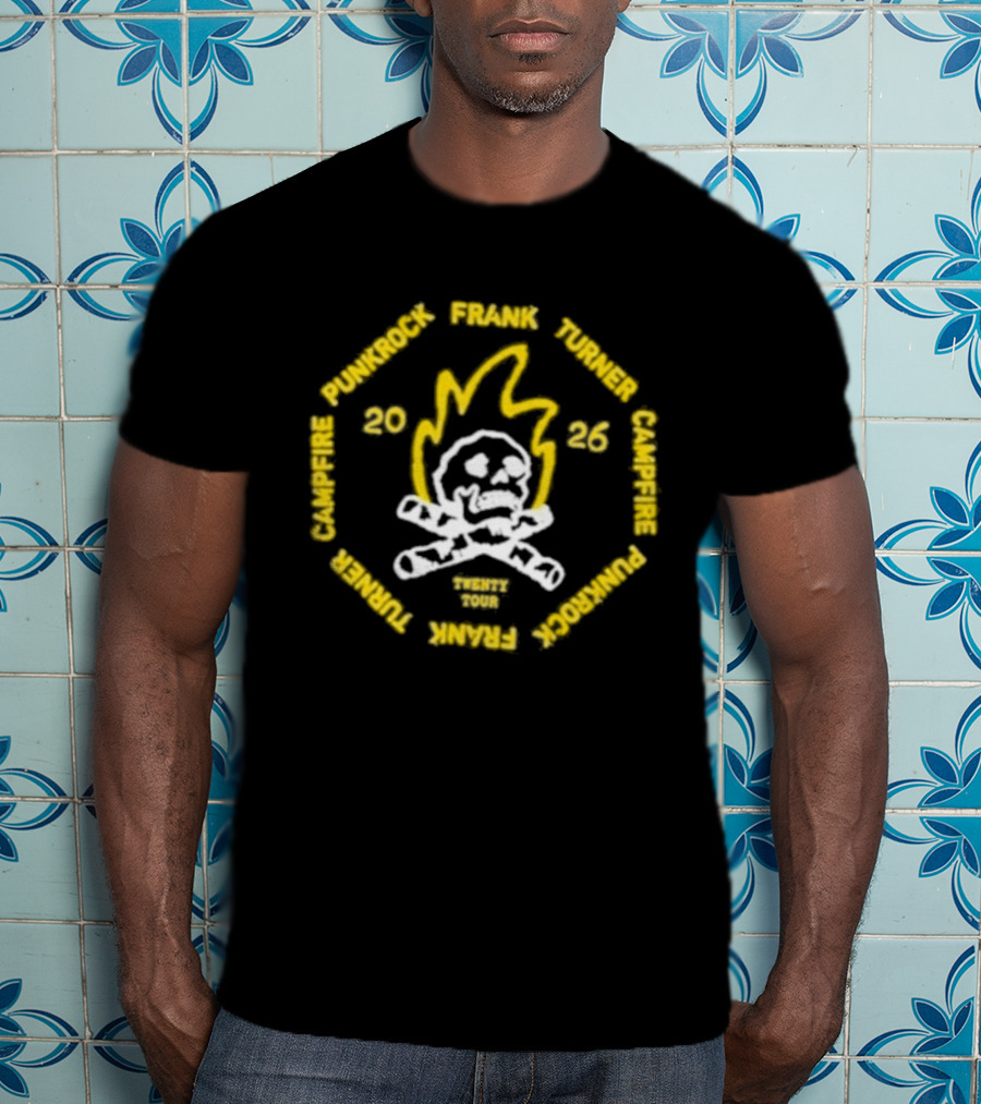 Frank Turner Campfire Punkrock 2026 Twenty Tour T-Shirt