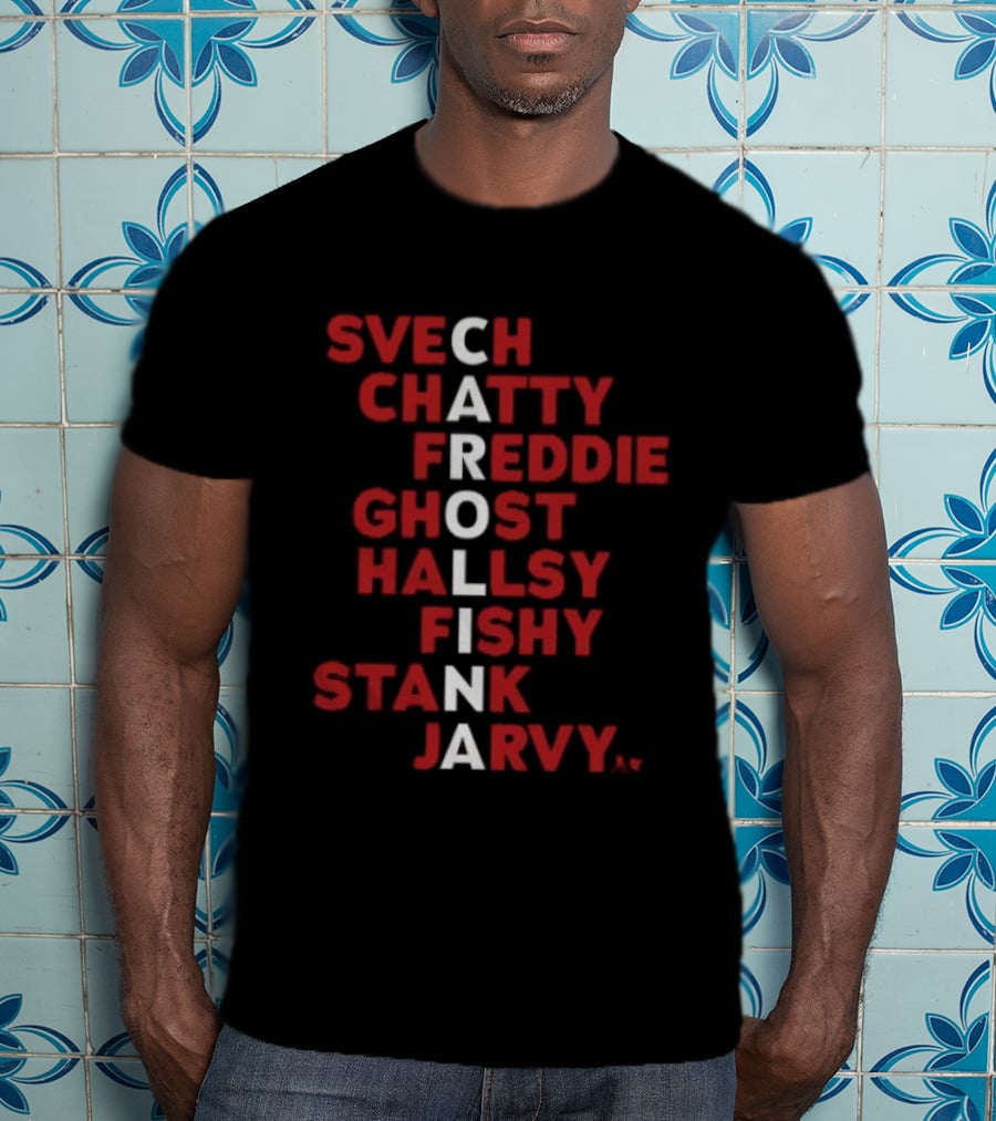 Carolina Hockey Names 2026 Svech Chatty Freddie Ghost Hallsy Fishy Stank Jarvy T-Shirt