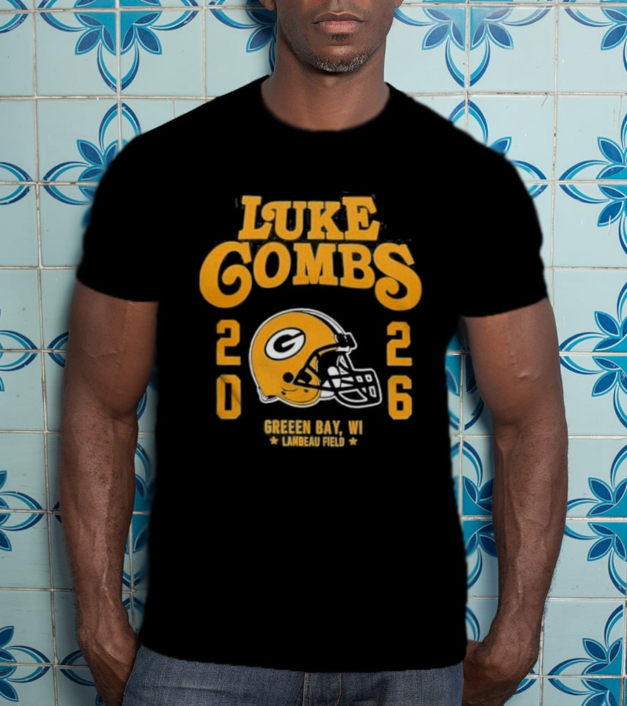 Luke Combs 2026 Green Bay Packers Lambeau Field Event T-Shirt