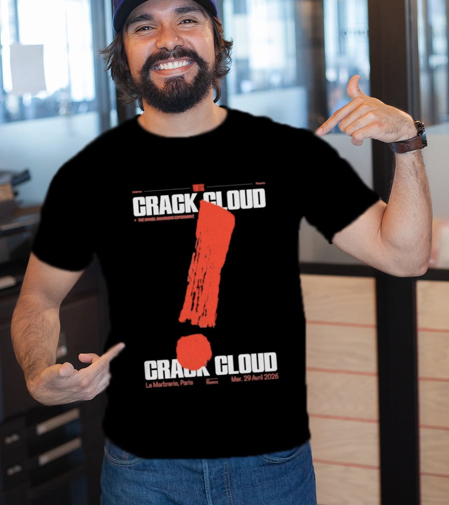 Crack Cloud La Marbrerie Paris 29.04.2026 Exclamation Mark T-Shirt