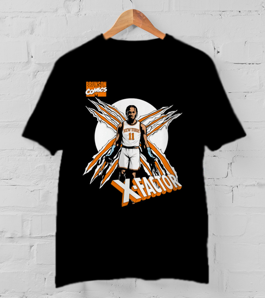 Jalen Brunson X Factor New York Knicks Comics NBA T-Shirt