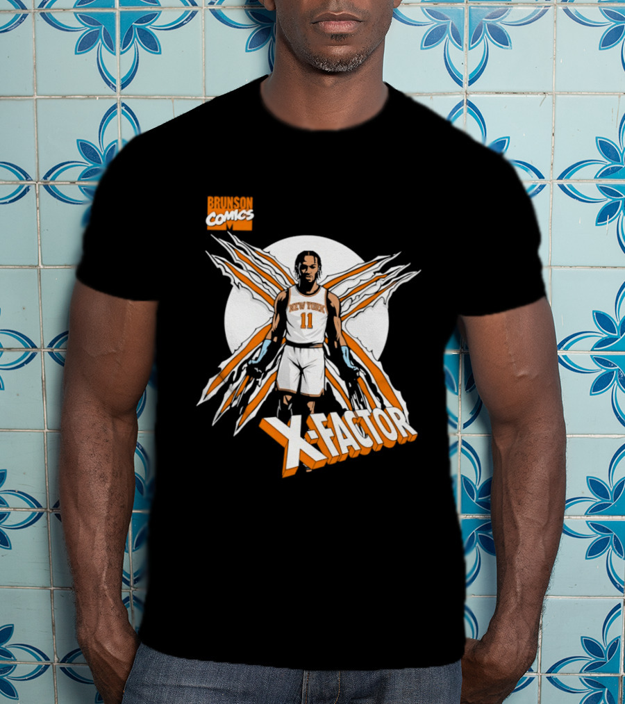 Jalen Brunson X Factor New York Knicks Comics NBA T-Shirt