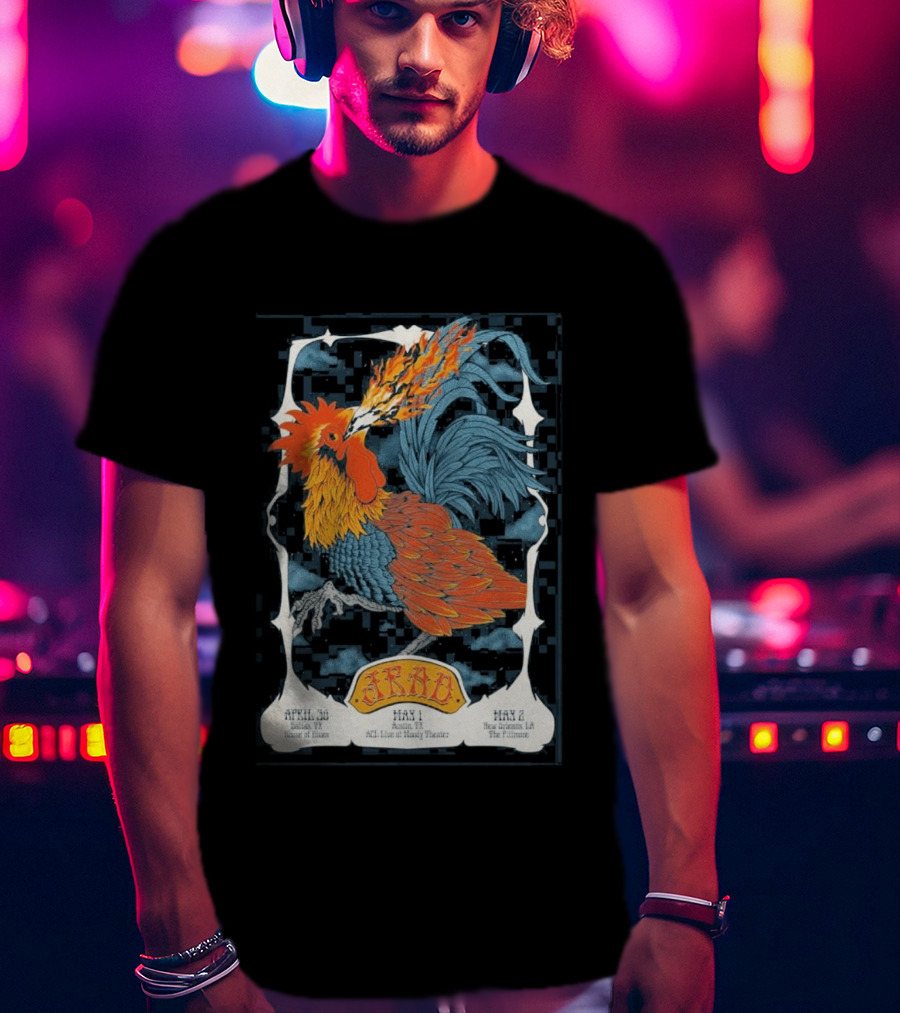 Joe Russo's Almost Dead Rooster Tour April 30 Dallas 2026 House Of Blues T-Shirt