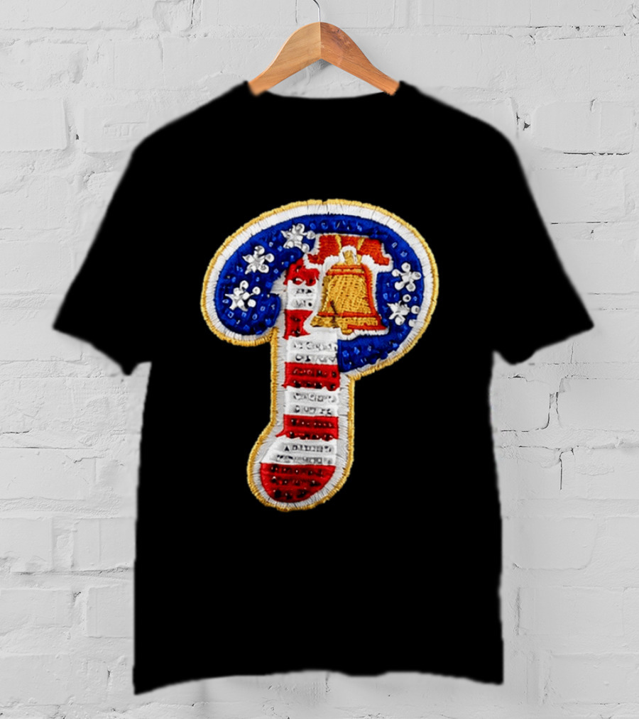 Philadelphia Bell Embroidered P American Flag Snapback Hat Kelly Oubre Jr T-Shirt