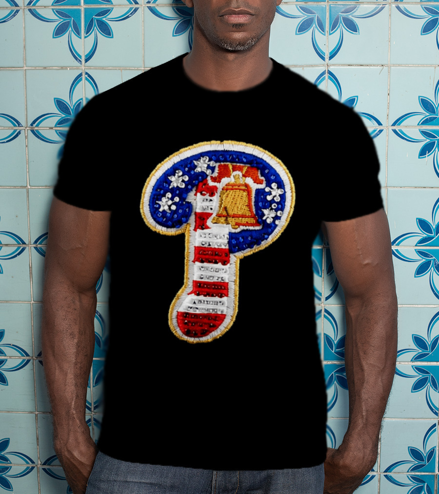 Philadelphia Bell Embroidered P American Flag Snapback Hat Kelly Oubre Jr T-Shirt