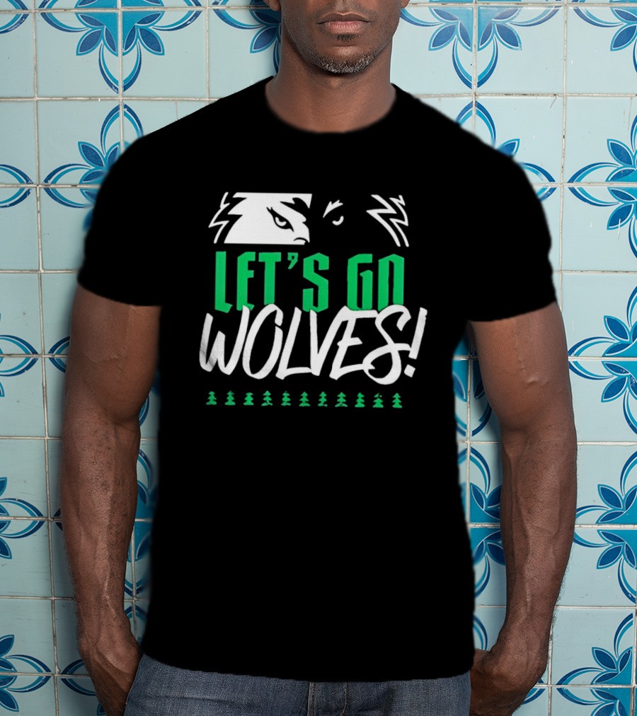Let's Go Wolves Minnesota Timberwolves Basketball Team Excitement T-Shirt