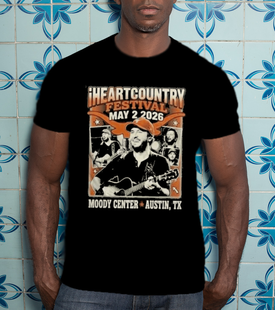 Luke Bryan IHeartCountry Festival May 2 2026 Moody Center Austin TX Texas Longhorns NCAA Collaboration T-Shirt