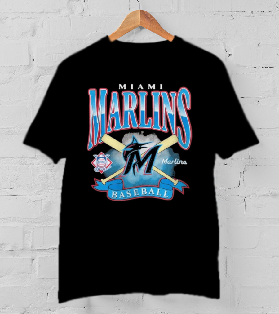 Miami Marlins Baseball Chrometown 47 Franklin National League T-Shirt