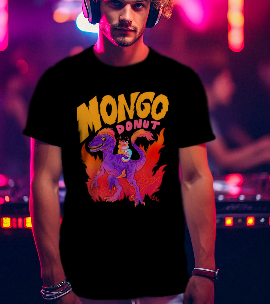 Mongo Donut Dungeon Crawler Carl Dinosaur T-Shirt