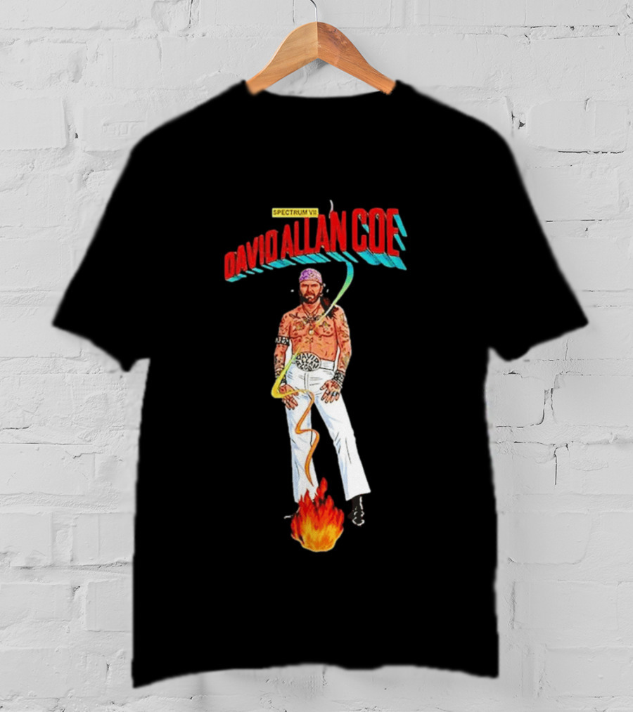 David Allan Coe Spectrum VII 2026 Vintage Style Music T-Shirt
