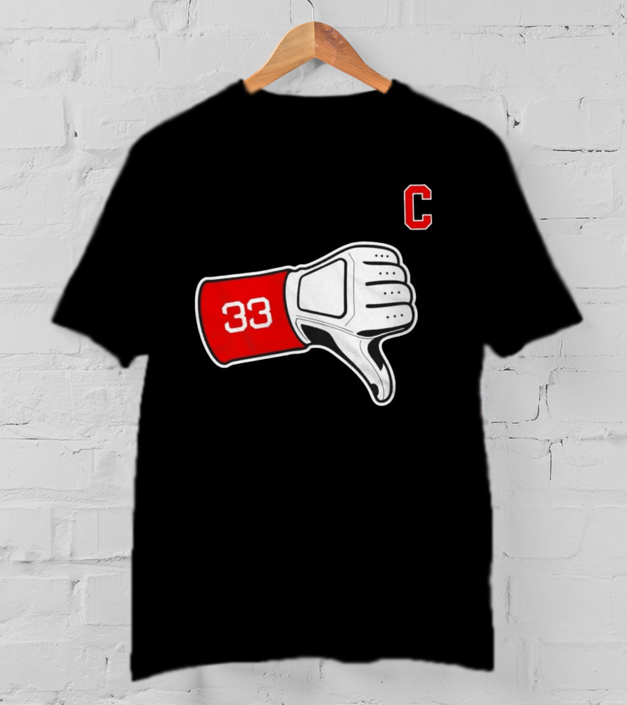 Nice Tek 33 Thumbs Down C Cleveland Guardians T-Shirt