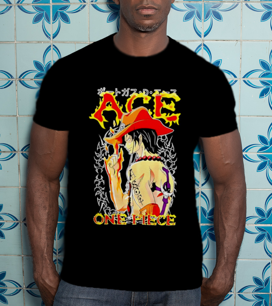 Portgas D. Ace One Piece Anime Flame T-Shirt