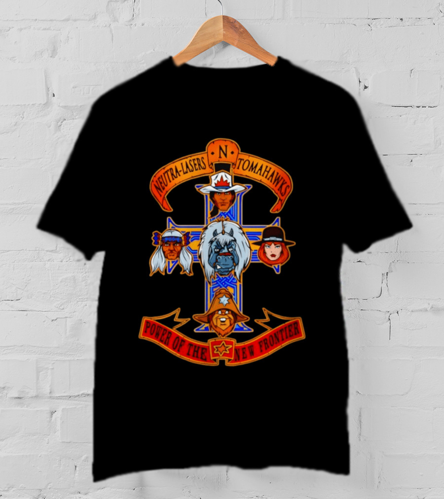 BraveStarr Neutra Lasers Tomahawks Power Of The New Frontier Cross T-Shirt
