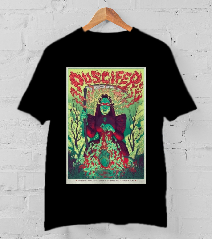 Puscifer Normal Isn't Chesterfield MO Apr 30 2026 St Louis MO The Factory T-Shirt
