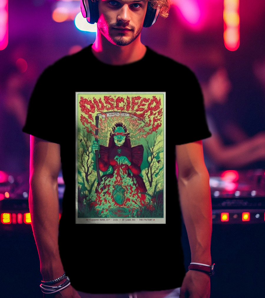Puscifer Normal Isn't Chesterfield MO Apr 30 2026 St Louis MO The Factory T-Shirt