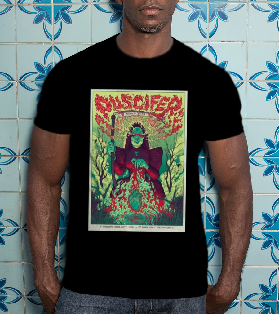 Puscifer Normal Isn't Chesterfield MO Apr 30 2026 St Louis MO The Factory T-Shirt