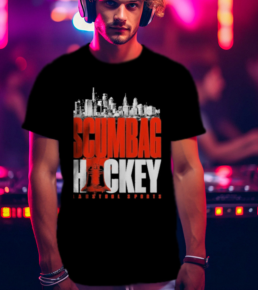 Barstool Sports Scumbag Hockey City Skyline T-Shirt