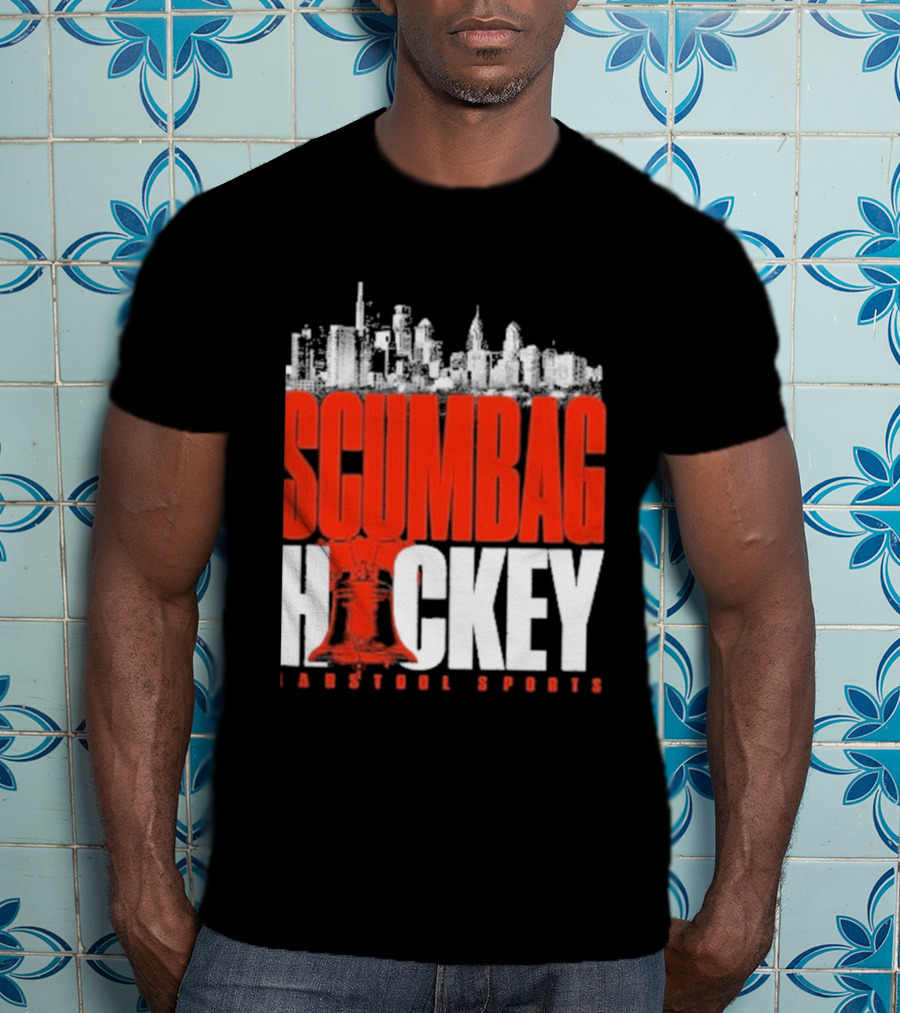 Barstool Sports Scumbag Hockey City Skyline T-Shirt
