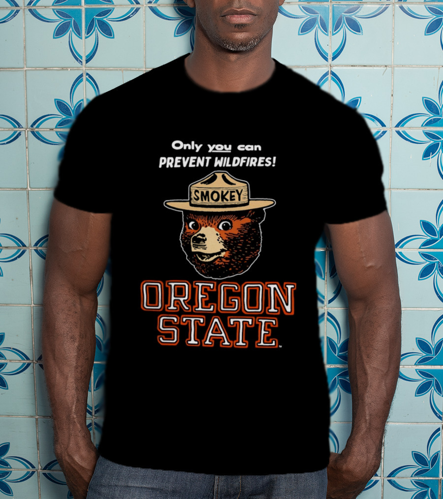 Smokey Bear Oregon State Only You Can Prevent Wildfires T-Shirt