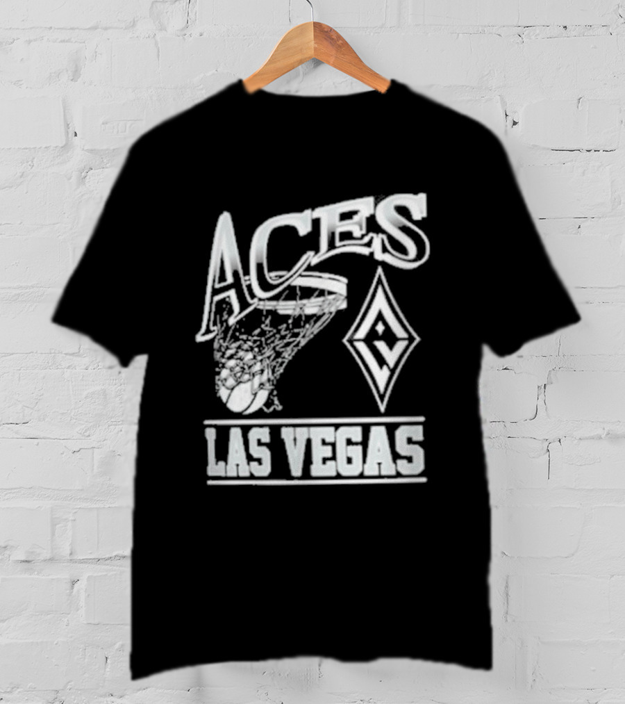 Las Vegas Aces Basketball Net And Diamond T-Shirt