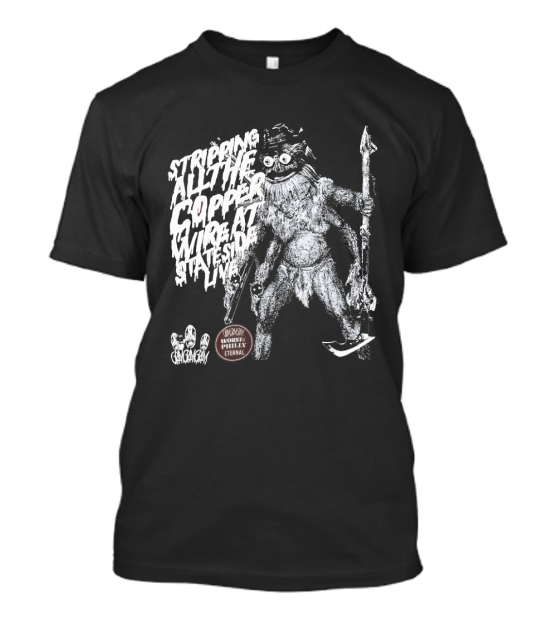 Stripping All The Copper Wire Stateside Live Gangstagrass Mercenary Freedom Infantry T-Shirt