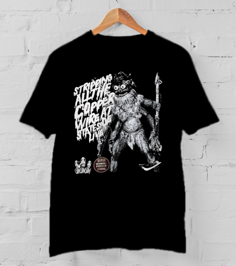 Stripping All The Copper Wire Stateside Live Gangstagrass Mercenary Freedom Infantry T-Shirt