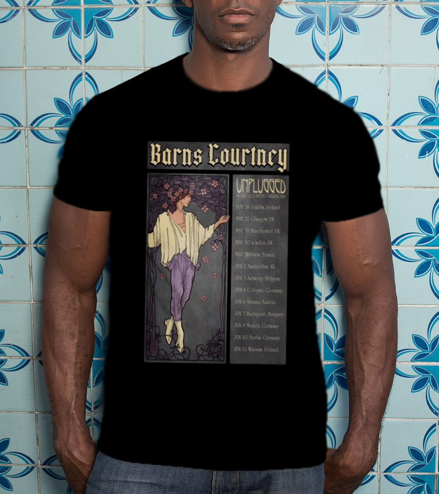 Barns Courtney Unplugged Tour May June 2023 UK Europe Dates T-Shirt