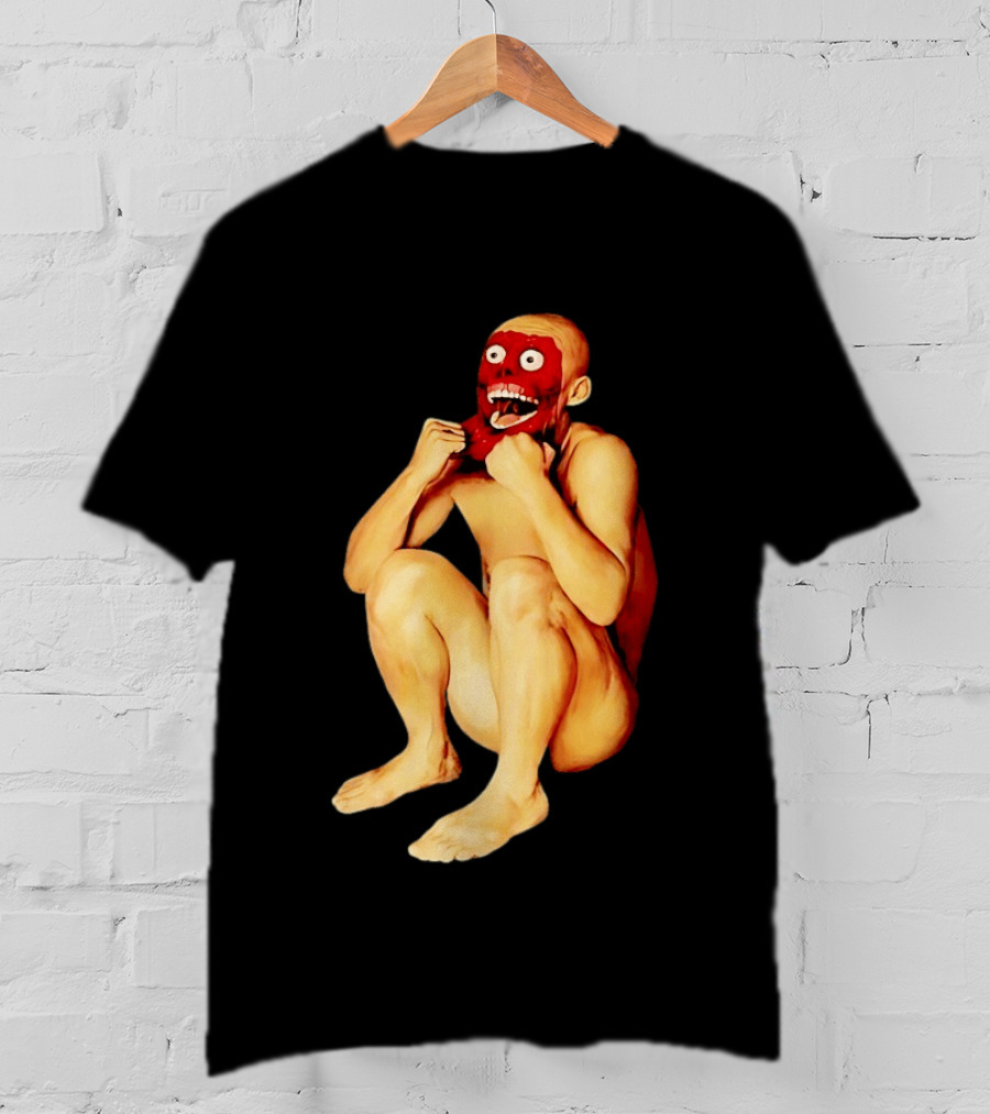 Face Off Meme Bald Character Peeling Illusion T-Shirt