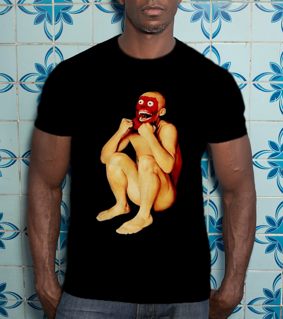 Face Off Meme Bald Character Peeling Illusion T-Shirt
