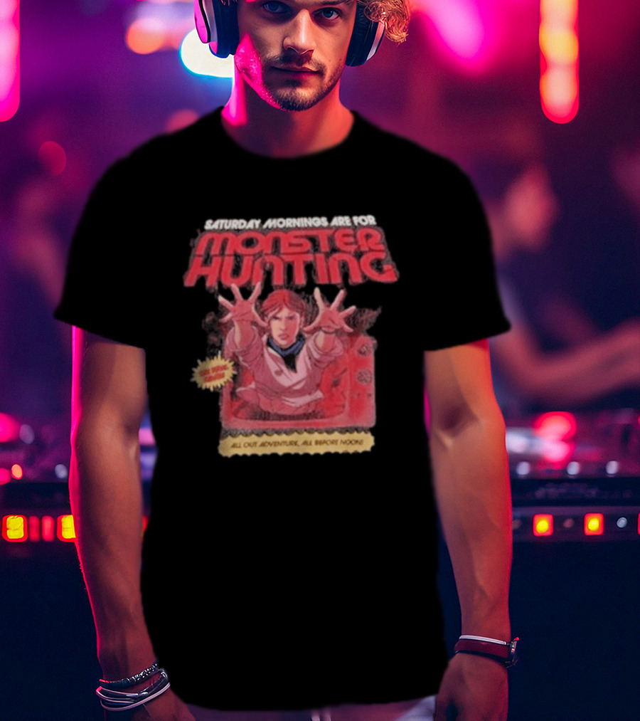Saturday Mornings Are For Monster Hunting Vatokyo All Out Adventure All Broke None T-Shirt