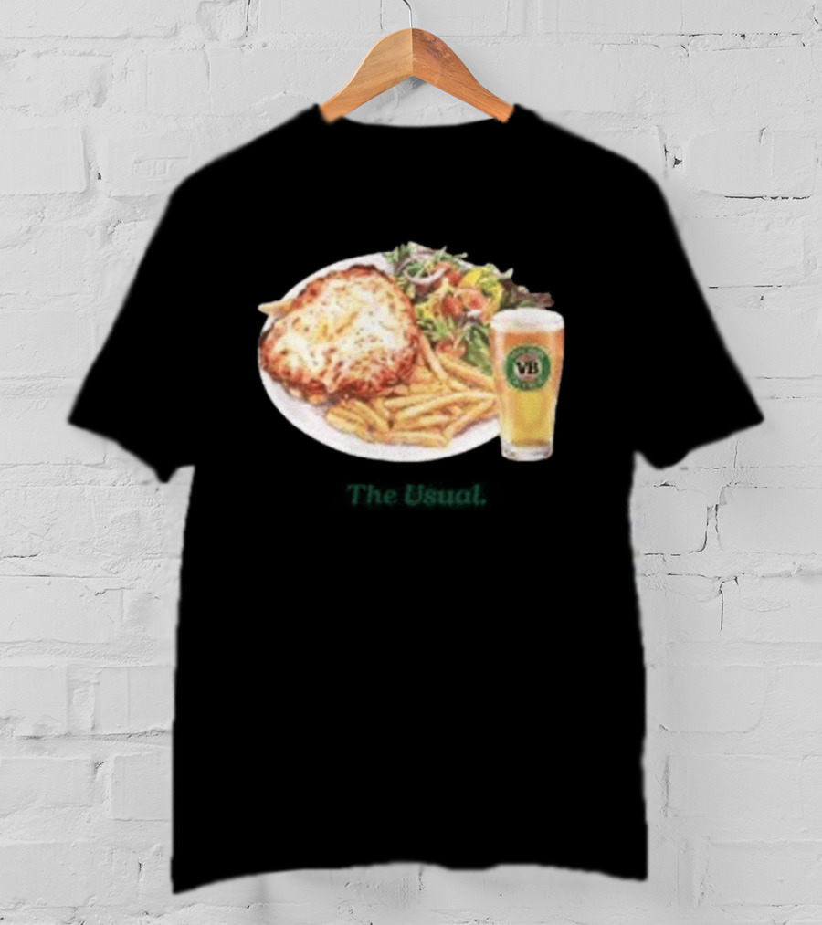 Victoria Bitter The Usual Pot And Parma With VB Pint And Parma Meal T-Shirt