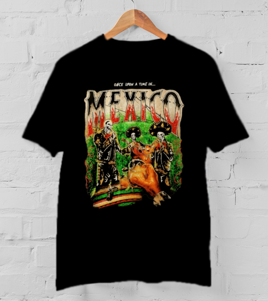 Warren Lotas Mexico Day Of The Dead Mariachi Skulls T-Shirt