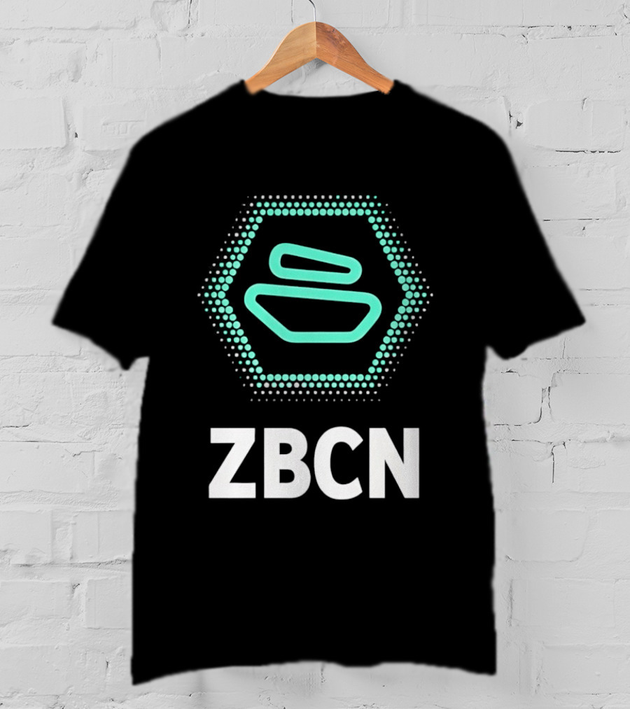 Zebec Network ZBCN Token Hexagon Mint Blue T-Shirt