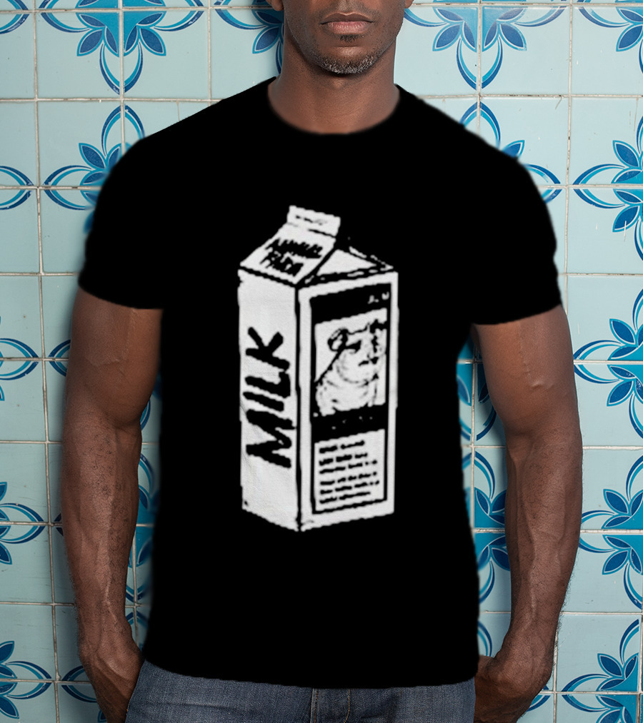 Angel Animal Farm MILK Missing Pig T-Shirt