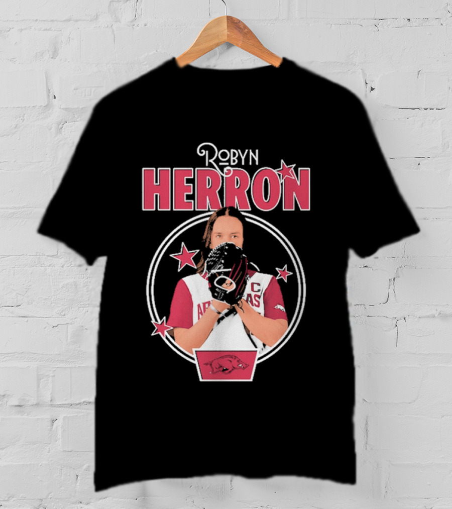 Arkansas Razorbacks Softball Robyn Herron T-Shirt