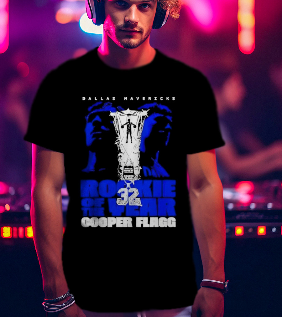 Dallas Mavericks Rookie Of The Year 2026 Cooper Flagg 32 T-Shirt