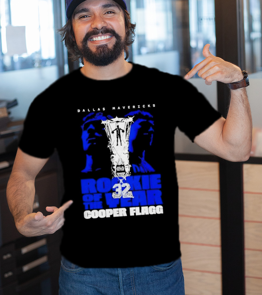 Dallas Mavericks Rookie Of The Year 2026 Cooper Flagg 32 T-Shirt
