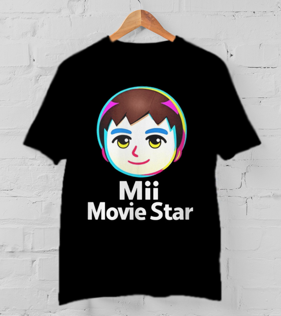 Mii Movie Star Icon Face Emojis T-Shirt