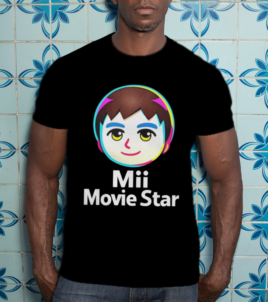 Mii Movie Star Icon Face Emojis T-Shirt