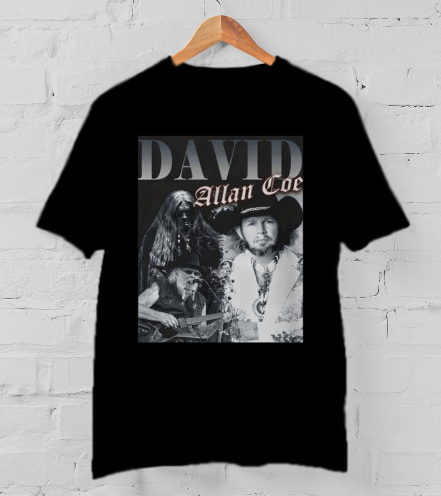 David Allan Coe Iconic Country Music Legend Images T-Shirt