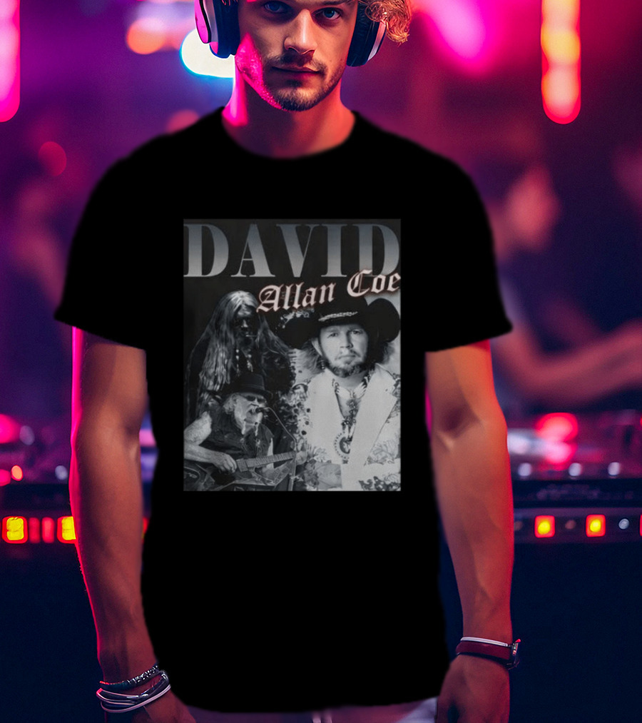David Allan Coe Iconic Country Music Legend Images T-Shirt