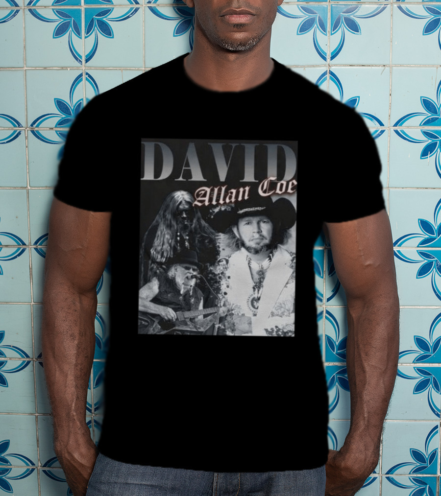 David Allan Coe Iconic Country Music Legend Images T-Shirt