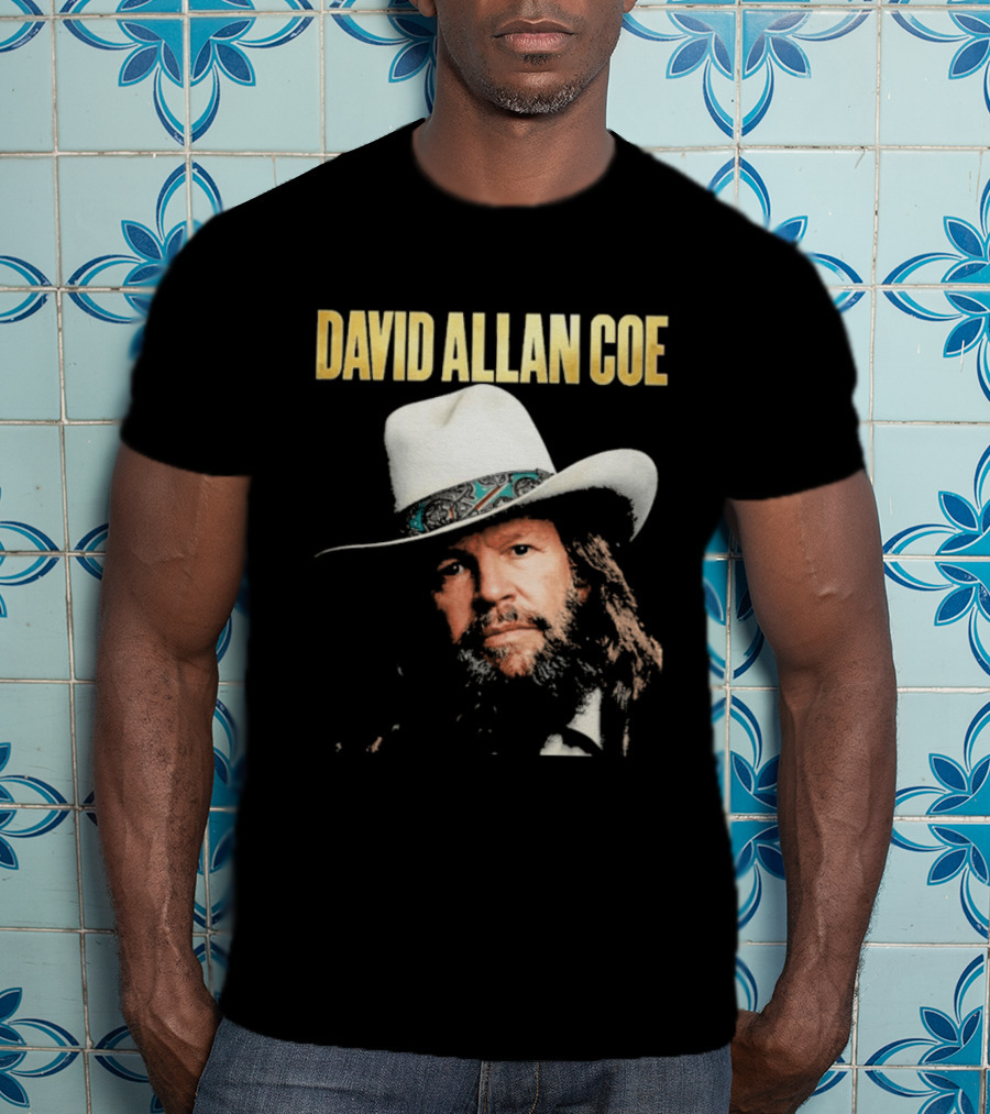 David Allan Coe Country Music Iconic Cowboy Hat T-Shirt